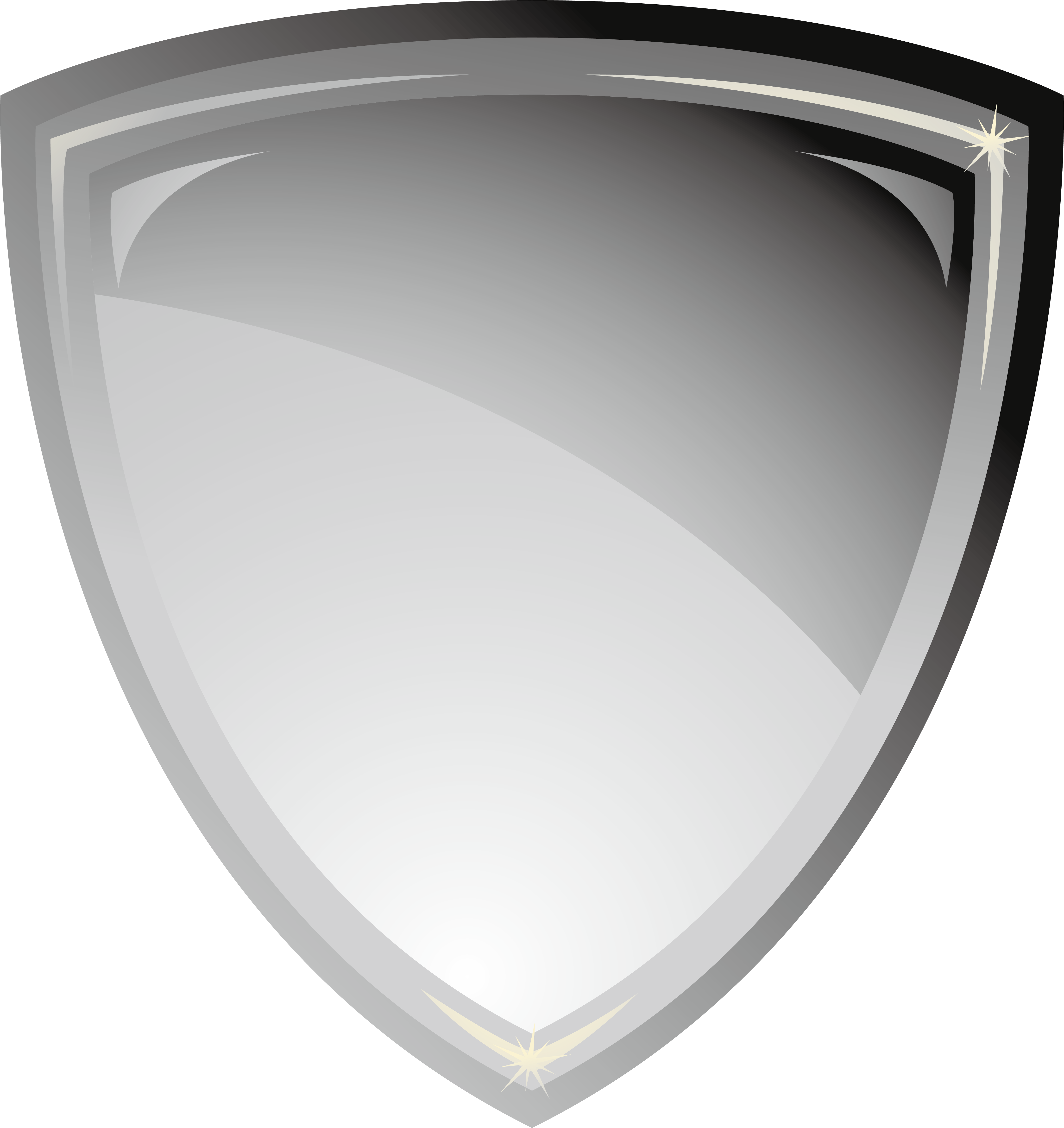 Shield Metal Computer File - Metal Shield Vector Png (4425x4691), Png Download