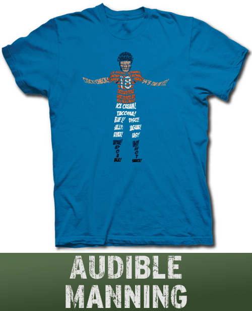 Peyton Manning Audible T Shirt - Batman Shirt Vintage Logo Official Dc Comics (500x615), Png Download