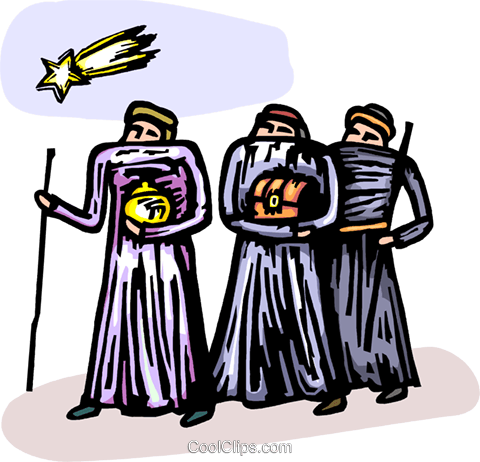 Wiseman Following The Star To Bethlehem Royalty Free - Clip Art (480x462), Png Download