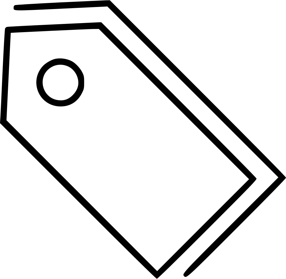 Coupon Label Labels Price Tag Tags Comments - Line Art (980x956), Png Download