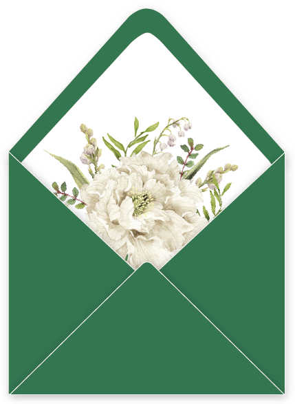 White Wedding Envelope Liner - White Wedding (440x598), Png Download