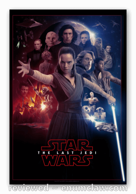The Last Jedi Disneyland- - Star War The Last Jedi Poster (459x653), Png Download