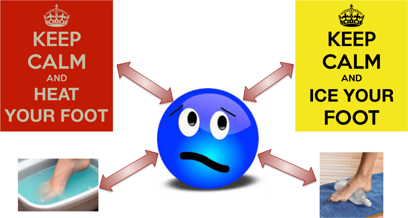 Heat Versus Cold Foot Therapy - Foot (1413x756), Png Download