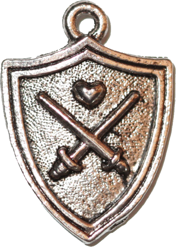 Shield - Silver - Locket (574x805), Png Download