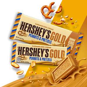 Hershey's Gold Peanuts & Pretzels (300x300), Png Download