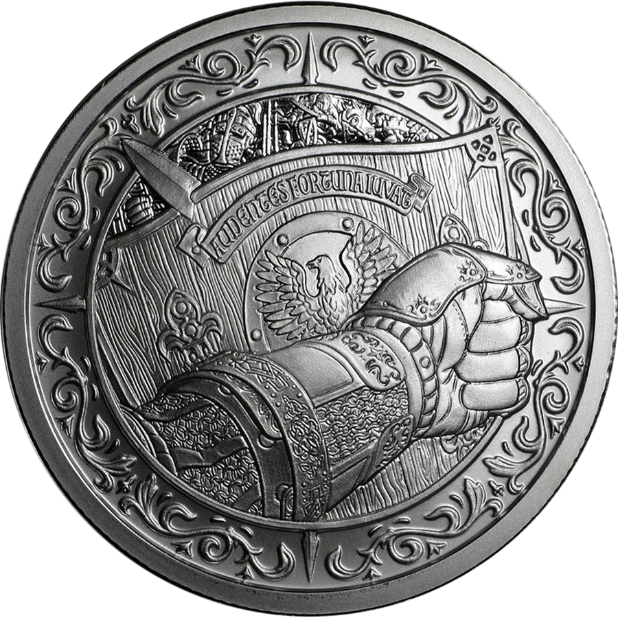 The Shield 2oz Silver Round - Silver (900x900), Png Download