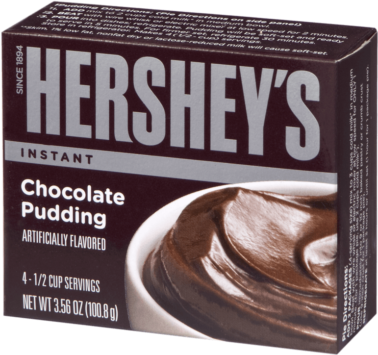 Hershey's Chocolate Pudding - Hershey's Chocolate 6 Pack (1024x757), Png Download