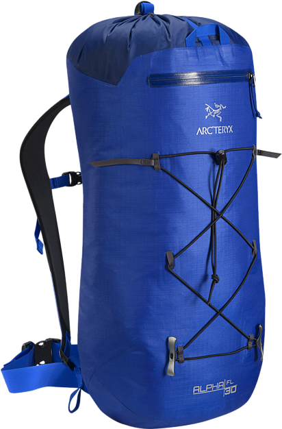 Ultralight, Durable, Highly Weather Resistant Climbing - Arcteryx Alpha Fl Somerset Blue (450x625), Png Download