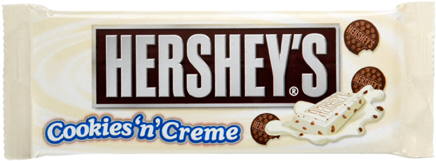 Hershey Chocolate Cookies And Cream (672x260), Png Download