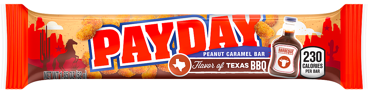Hersheys Payday Flavour Of America Texas Bbq (1200x545), Png Download