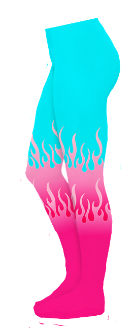 Neon Flame Tights - Sock (700x700), Png Download