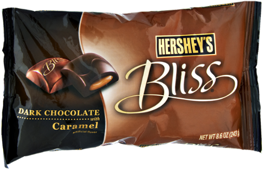 Hershey's Bliss Dark Chocolate Caramel 12 Count 8.6 (600x600), Png Download
