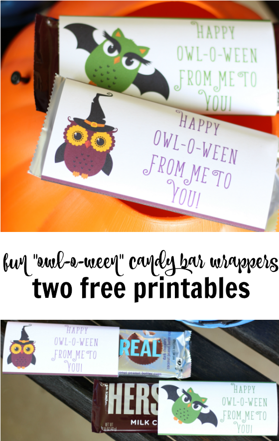 Download Your Free Candy Bar Wrapper Printables Here - Halloween (599x923), Png Download