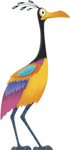 Crane Clipart Siberian Crane - Kevin From Up Clipart (262x540), Png Download