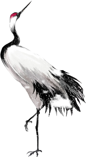 Report Abuse - Red-crowned Crane (297x540), Png Download