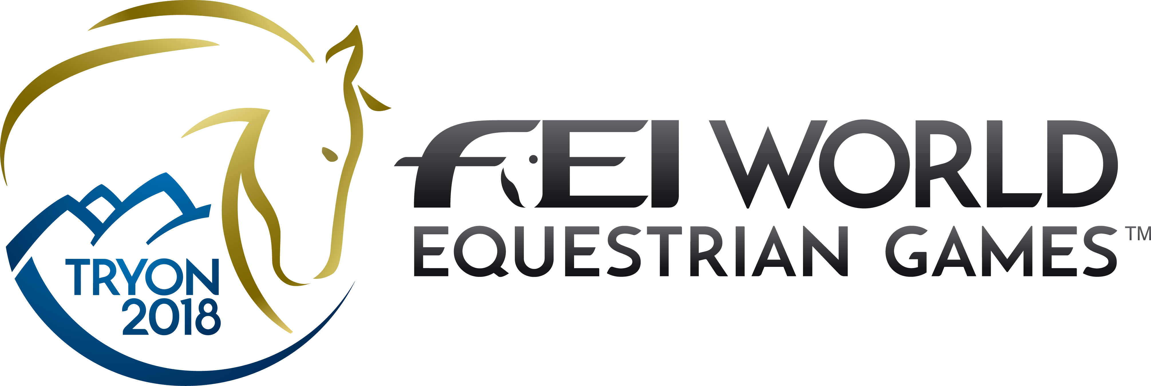 Weg Tryon2018 Logo La Tonal Rgb Lbg L - Fei World Equestrian Games 2018 Live (4022x1351), Png Download