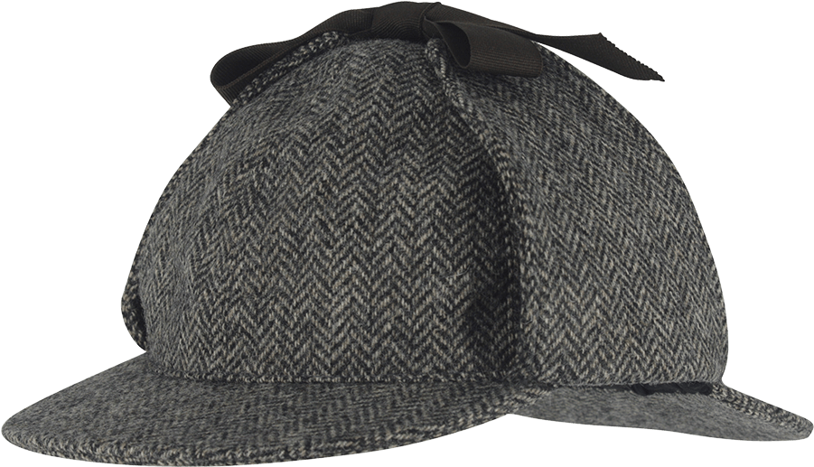 Deerstalker Hat Cap Headgear Sherlock Holmes - Sherlock Holmes Hat Png (1000x1000), Png Download