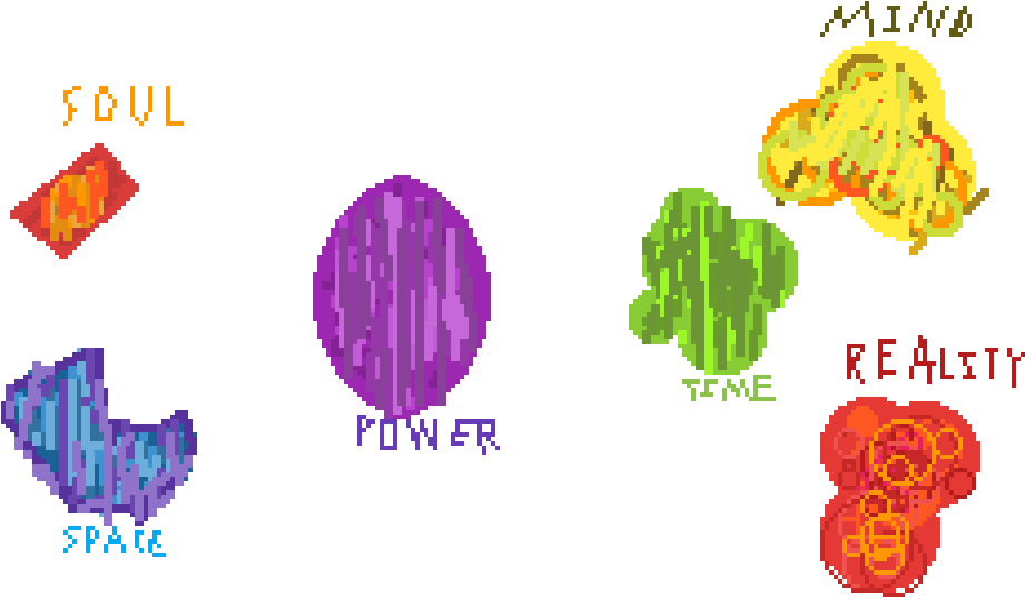 The Infinity Stones - Graphic Design (1024x576), Png Download