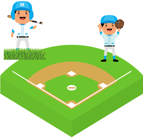 The Baseball Field - Baseball Field (500x500), Png Download