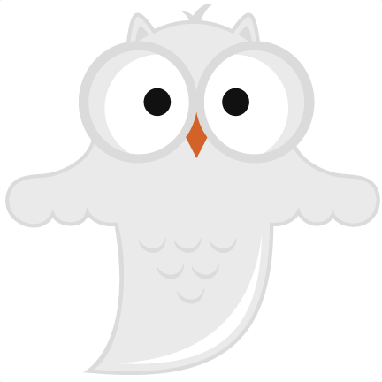 Halloween Ghost Owl Svg Scrapbooking File Halloween - Ghost Owl Clipart (432x432), Png Download