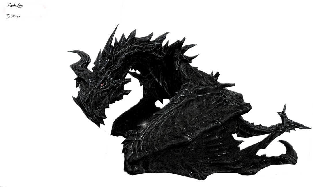Képtalálat A Következőre - Skyrim Alduin No Background (1191x670), Png Download