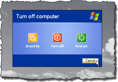 07 Ctrl Alt Shift And Cancel W7 Thumb - Turn Off Computer Xp (421x294), Png Download