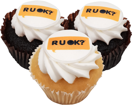 R U Ok Day Box - Cupcake (600x600), Png Download