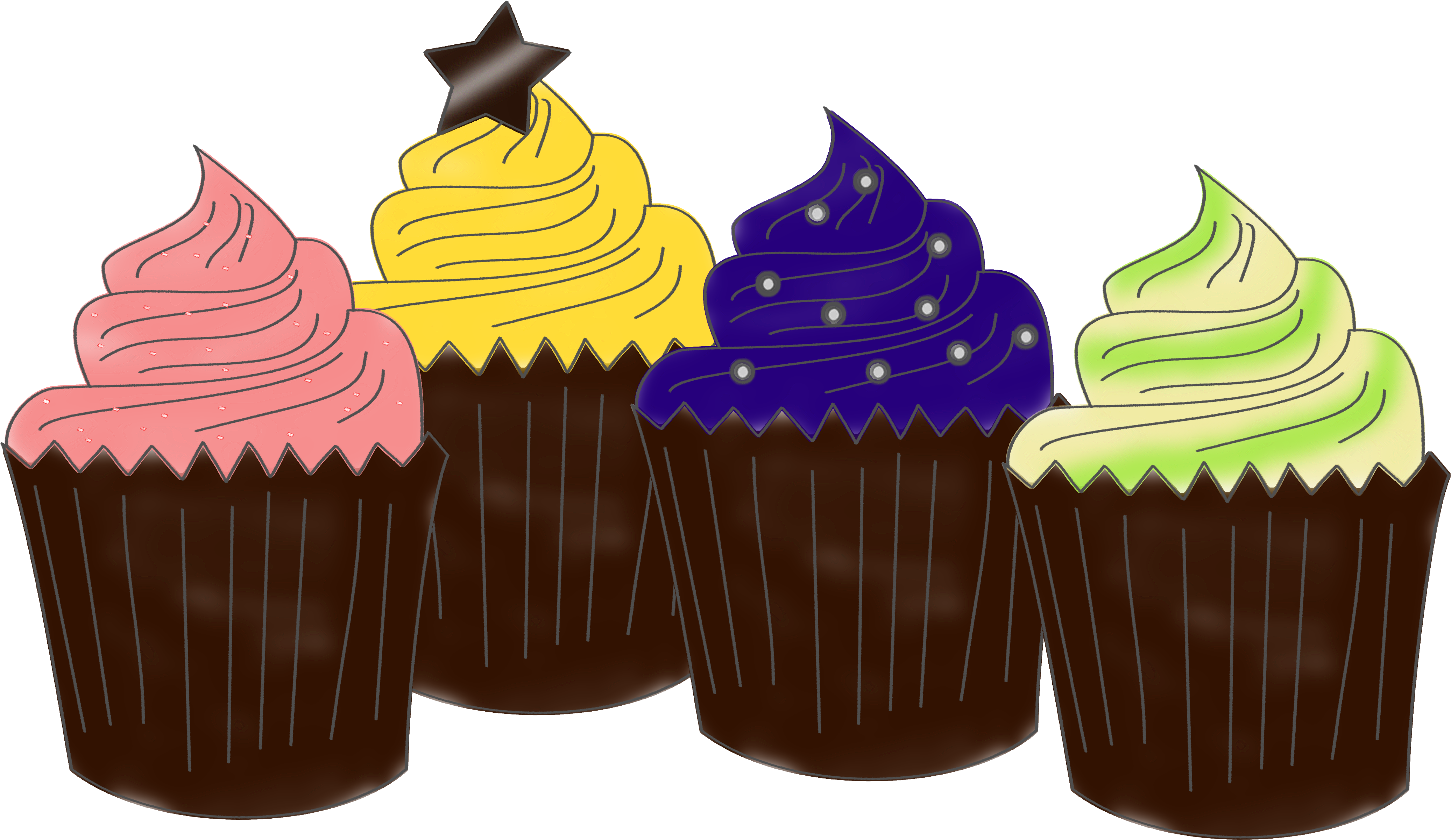 Steaming Cauldron Cupcakes - Halloween Cake (4724x3543), Png Download