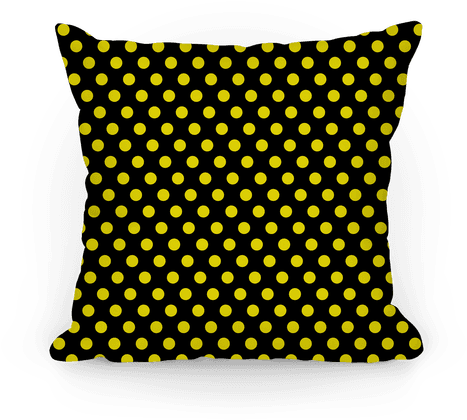 Hufflepuff House Polka Dot Pattern Pillow - Pillow (484x484), Png Download