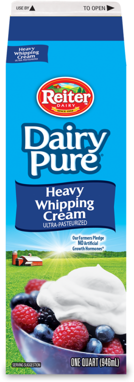Reiter Dairypure Heavy Whipping Cream - Dean's Dairy Pure Half & Half (547x900), Png Download