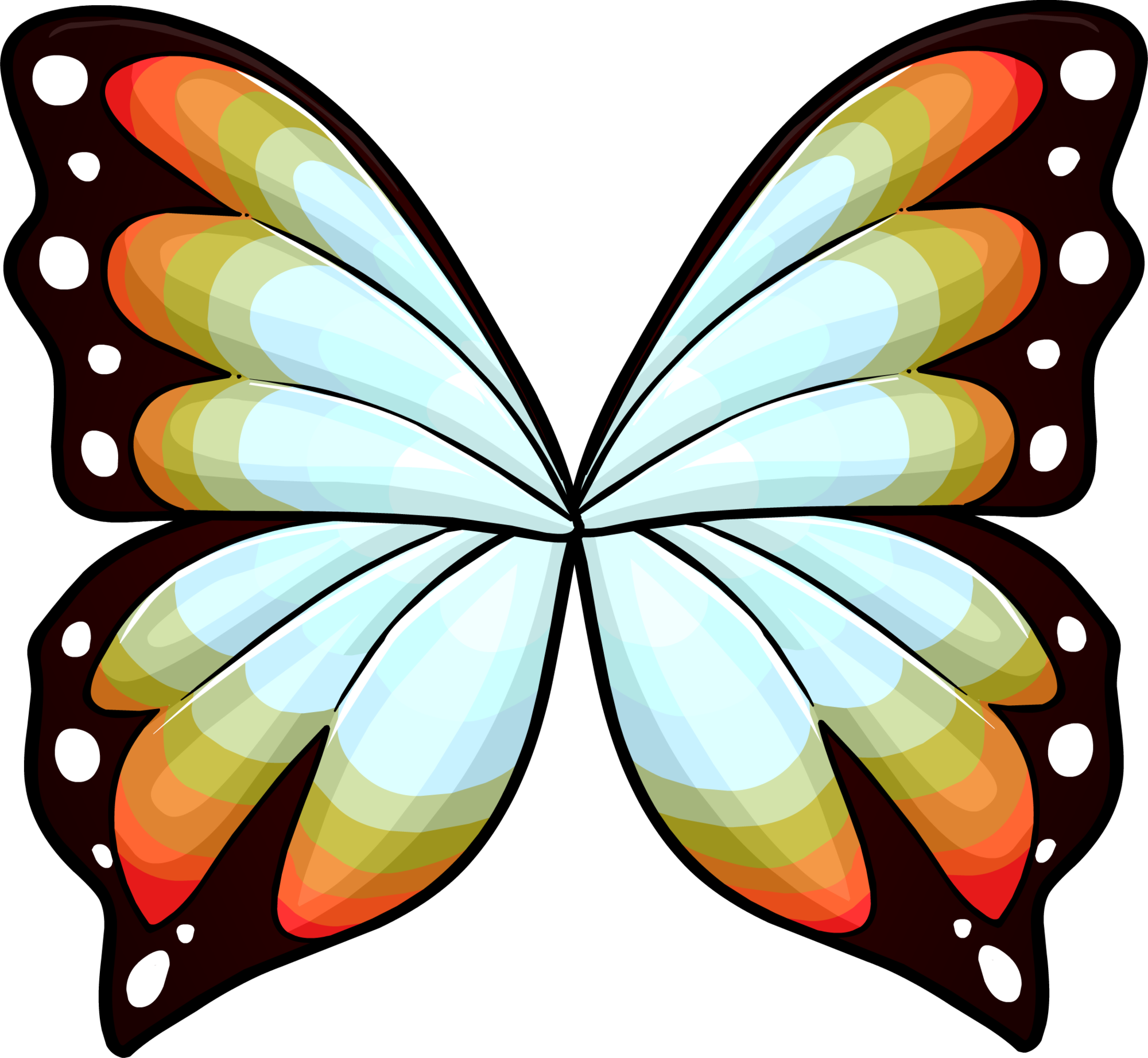 Butterfly Wings (2000x1844), Png Download