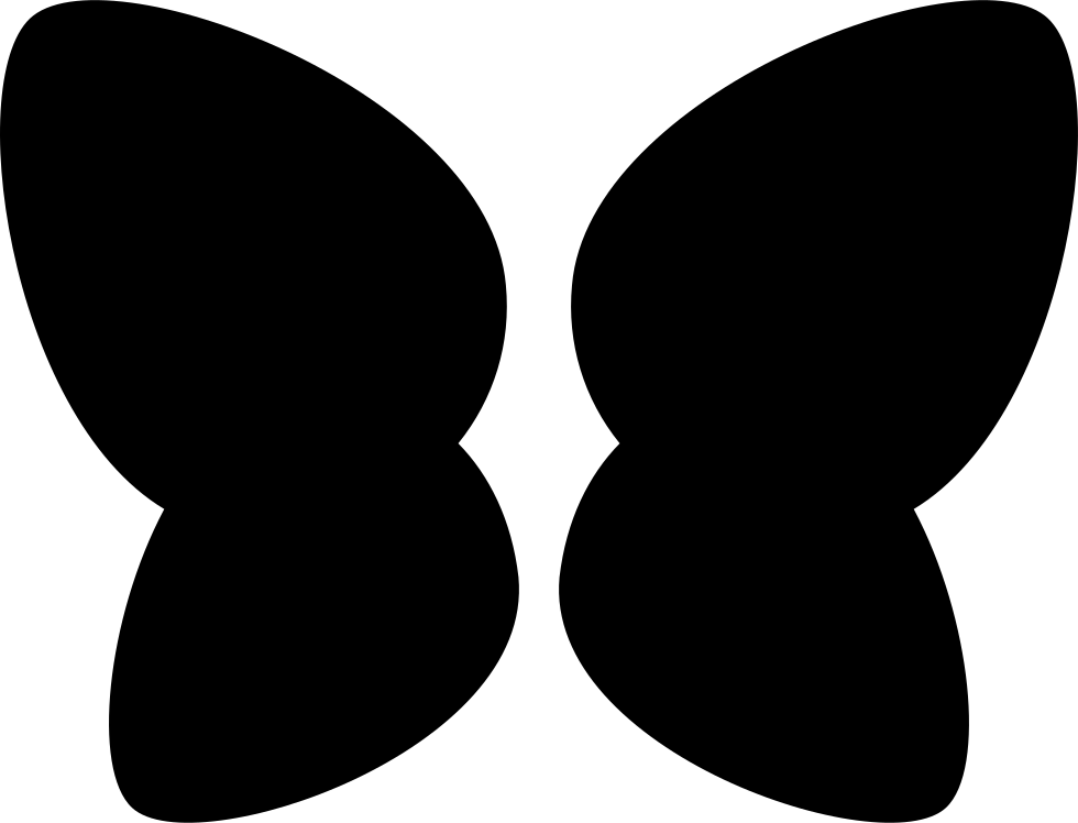 Butterfly Wings Couple - Icon (980x748), Png Download