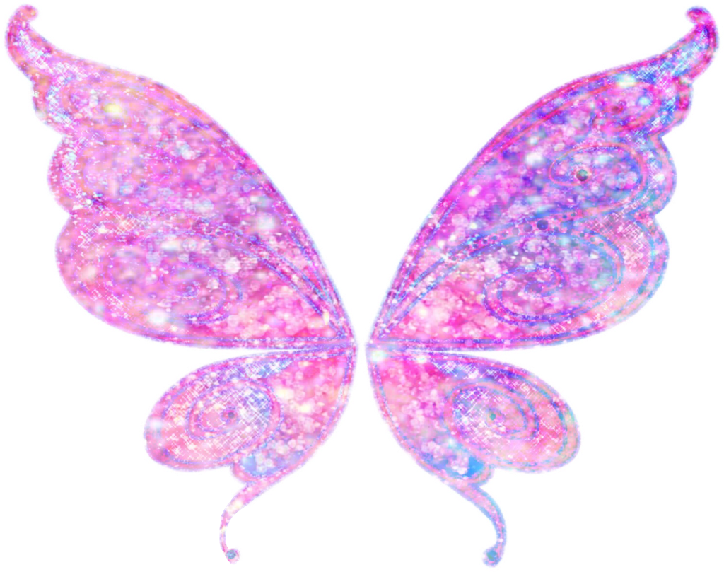 Butterfly Wings Glitter Edit Sticker Pretty Interesting Fairy Wings Photo Editing Full Size Png Download Seekpng