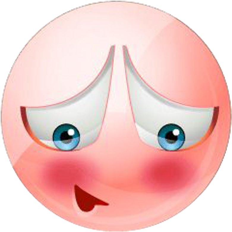 Download Emoji Blushing Red Emojisticker Emotions Ashamed Clipart