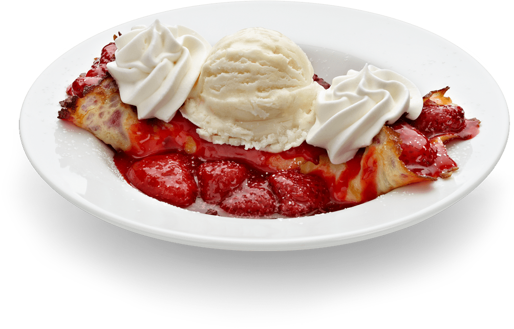 Delicious And Delicate, The Fruit Crepe From - Crepe And Ice Cream Ihop (1160x643), Png Download