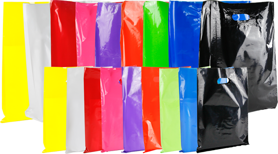 Coloured Low Density Plastic Bags - Coloured Plastic Bags (564x314), Png Download