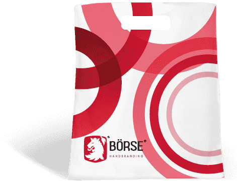 Plastic Shopping Bag With Die Cut Handles - Poly Bag Printing Design (475x520), Png Download