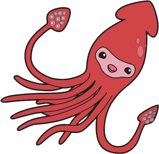 Irving - Squid Clipart (547x536), Png Download