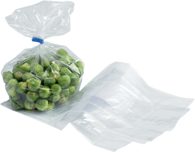 Bag, Side Fold Bag, Ldpe, 20/4x50cm, 18my, Transparent - Transparent Fruit Bag (640x640), Png Download