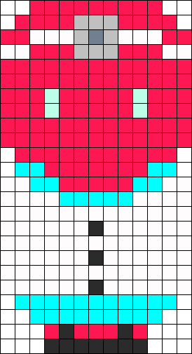 Zoidberg Perler Bead Pattern / Bead Sprite - Illustration (274x505), Png Download