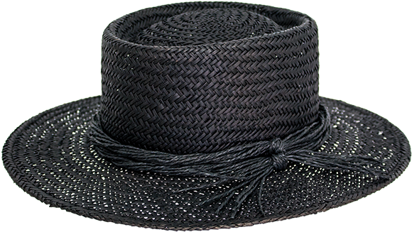 100% Chinese Panama Straw - Spencer Noir (600x600), Png Download