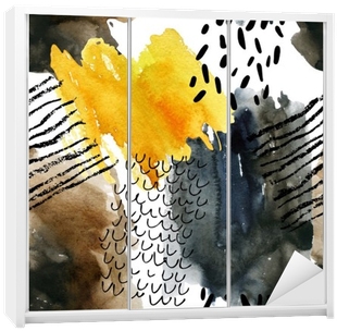 Abstract Watercolor Seamless Pattern In Autumn Colors - Watercolor Painting (400x400), Png Download