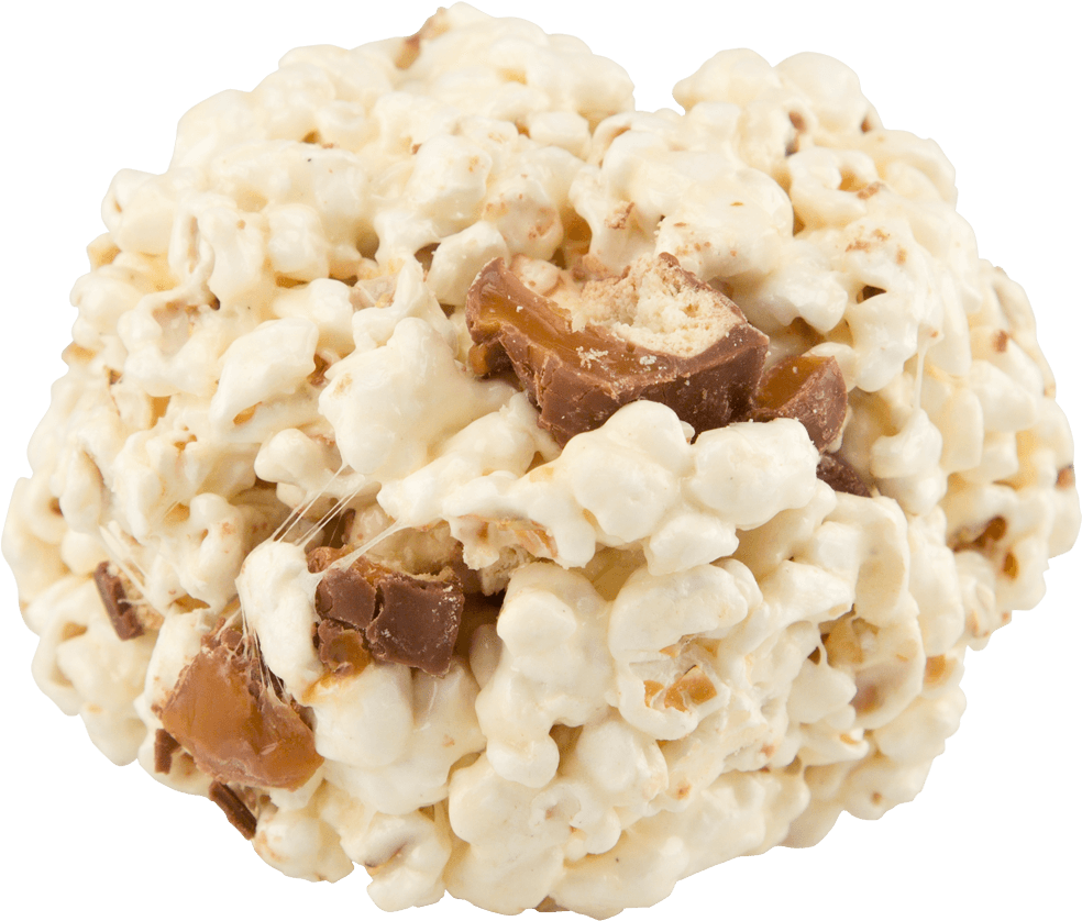 Farmer Jon's Popcorn Balls With Chopped Twix - Popcorn (1400x1400), Png Download