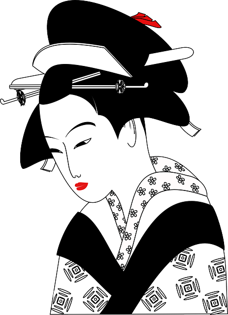 Chinese, Woman, Geisha, Traditional, Clothing, Asian - My Asian Travel Journal: Blank Lined Journal - 6x9 (463x640), Png Download