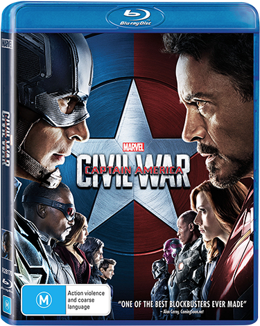 Marvel Captain America: Civil War (blu-ray) (470x470), Png Download