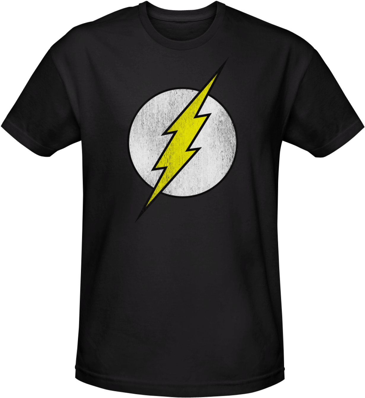 The Flash Distressed Logo T-shirt - Flash Logo Magnet 20159dc (1500x1500), Png Download