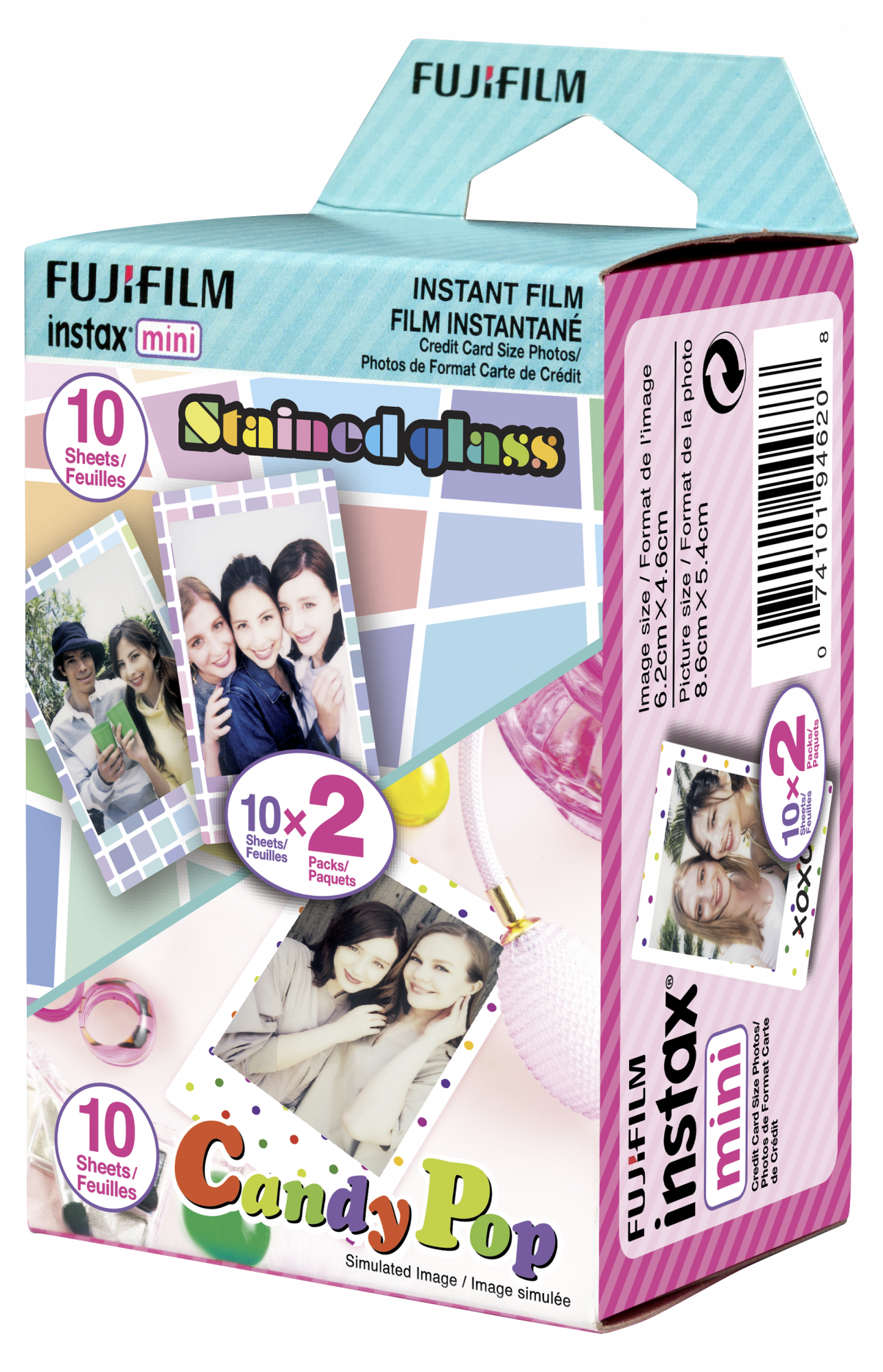 Leos Camera Supply Fujifilm Instax Mini Film -party - Instax (1287x2000), Png Download