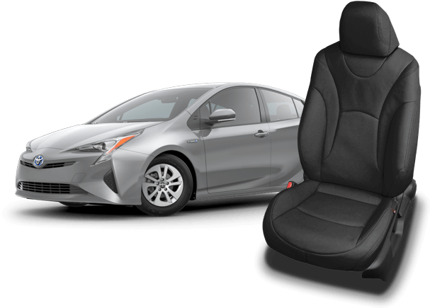 Toyota Prius Leather Seats - Toyota Prius Two 2018 (632x449), Png Download