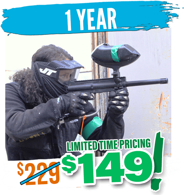 1 Year Membership Special - Paintball (600x635), Png Download