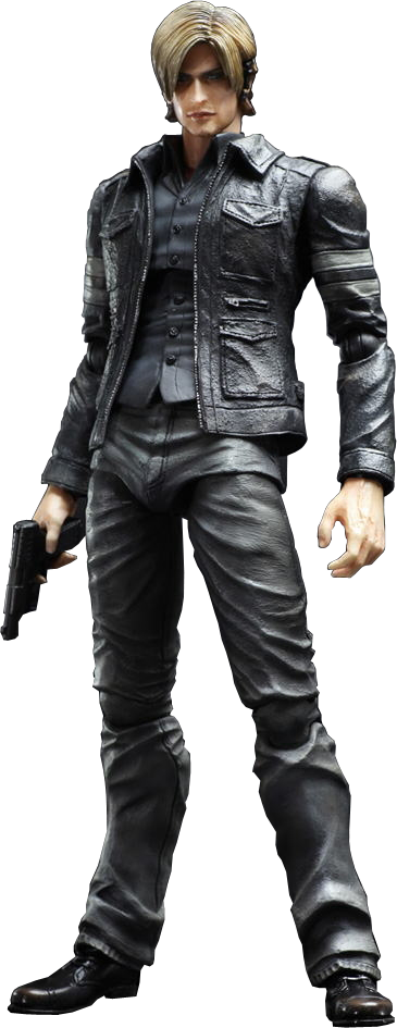 Resident Evil - Leon S Kennedy Play Arts Kai (365x945), Png Download